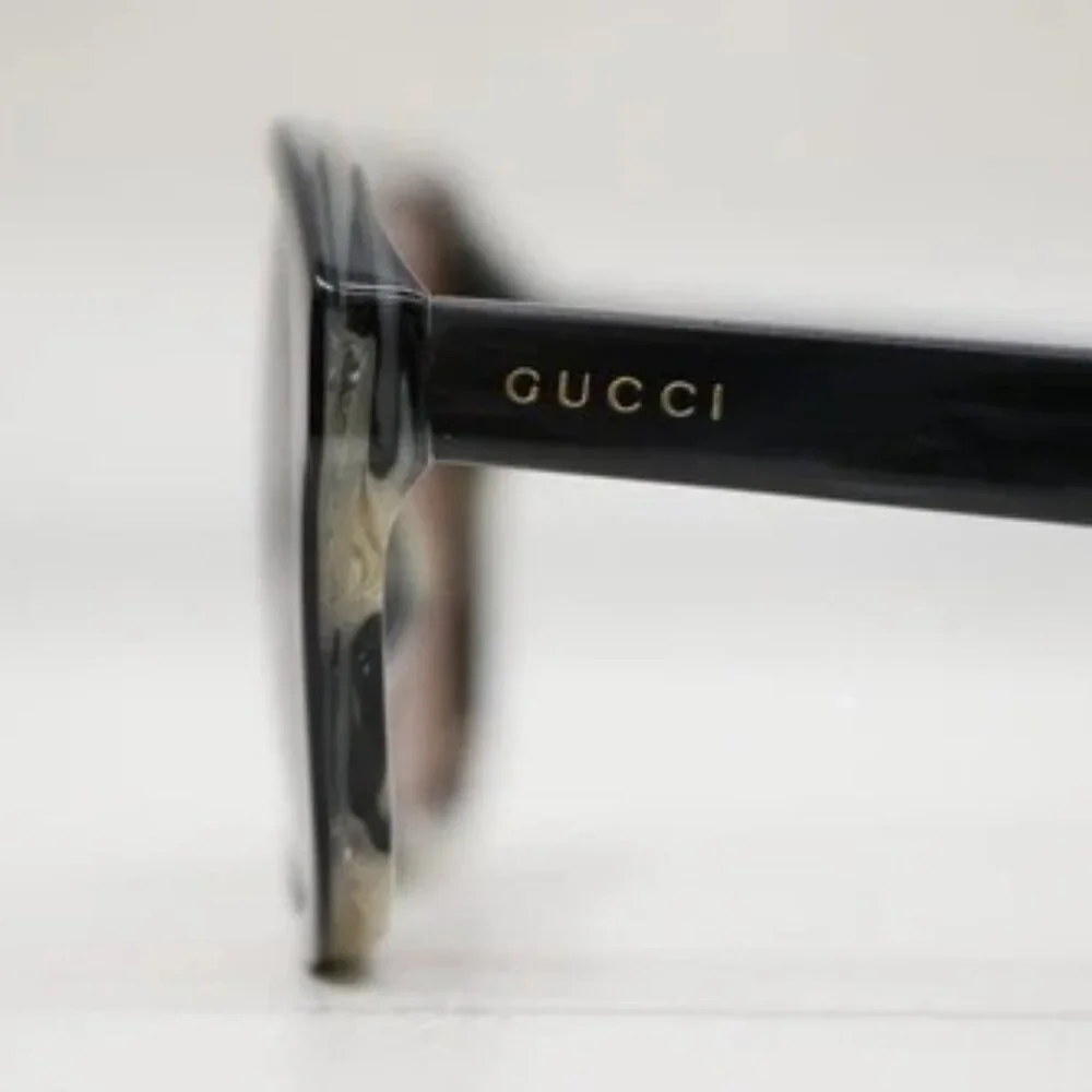 GUCCI GG0583S 004 55 19 Black/Gray Marble Brown Lens Sunglasses - Picture 4 of 10